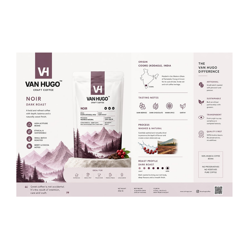 VanHugo Original Noir 100% Arabica Coffee