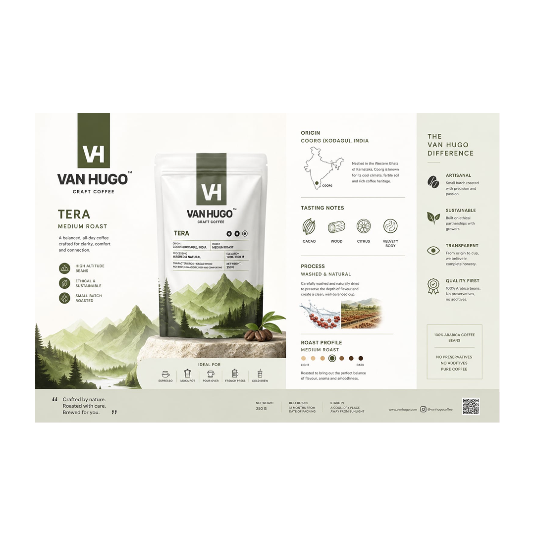 VanHugo Original Tera 100% Arabica Coffee